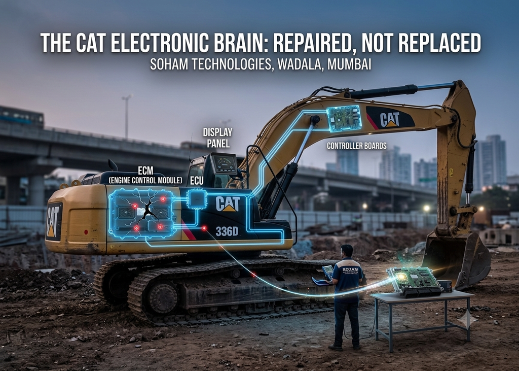 cat excavator ecu ecm repair