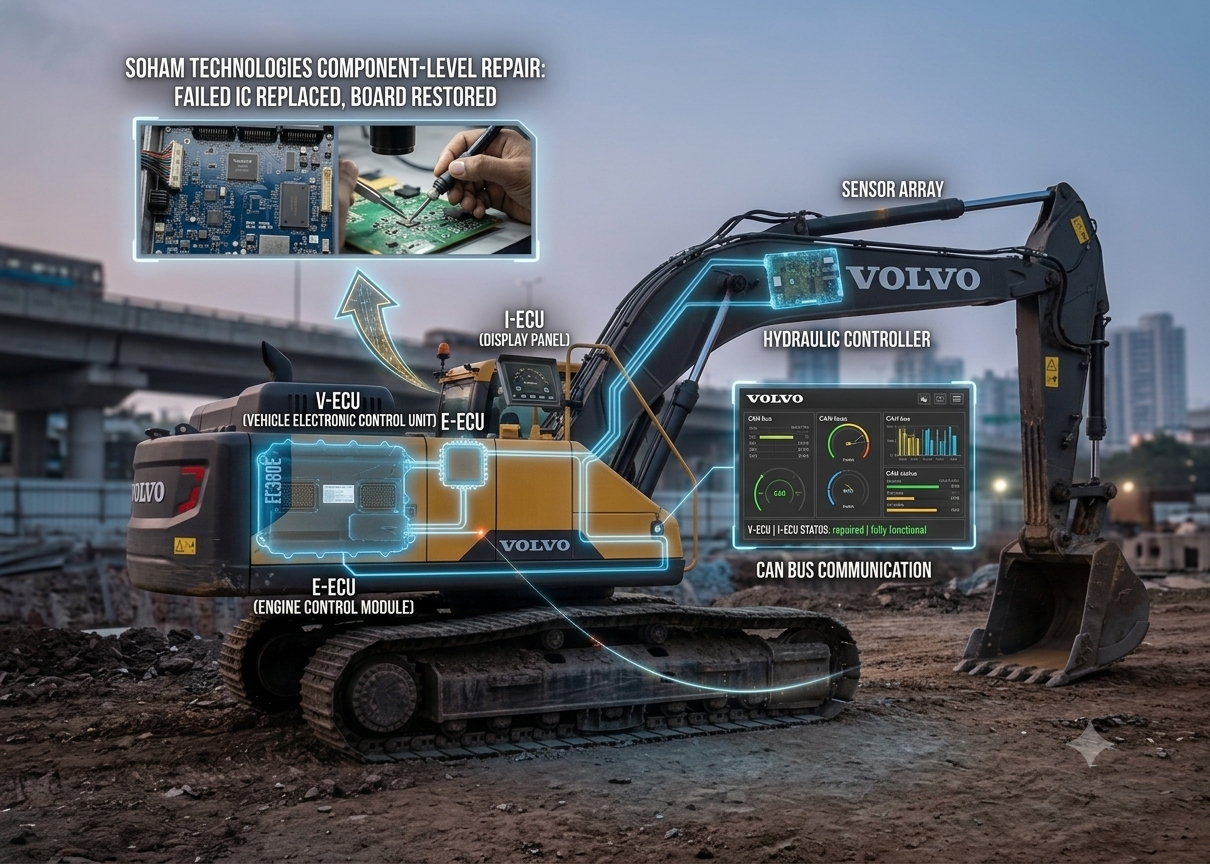Volvo Excavator V-ECU Repair